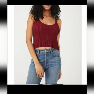 Free People Get To Know You Cami in Gone Goji  Size Small. NWOT